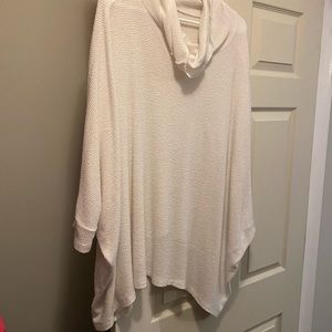 White Cowlneck Sweater